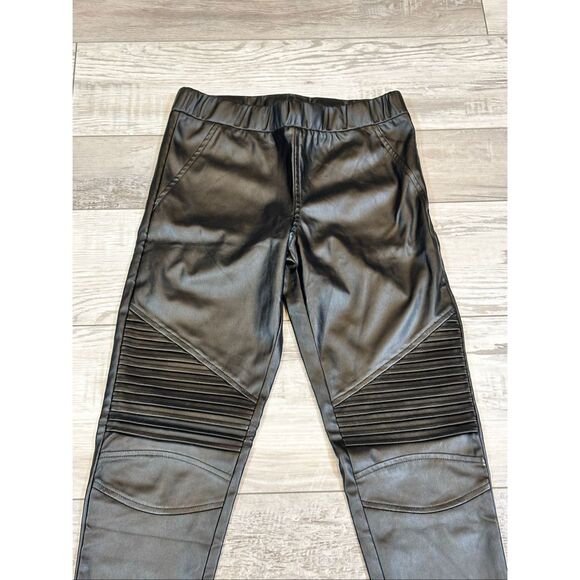 Easel Black Faux Leather Legging Pants Size S - Picture 2 of 6